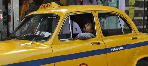 motivierte taxifahrer.
